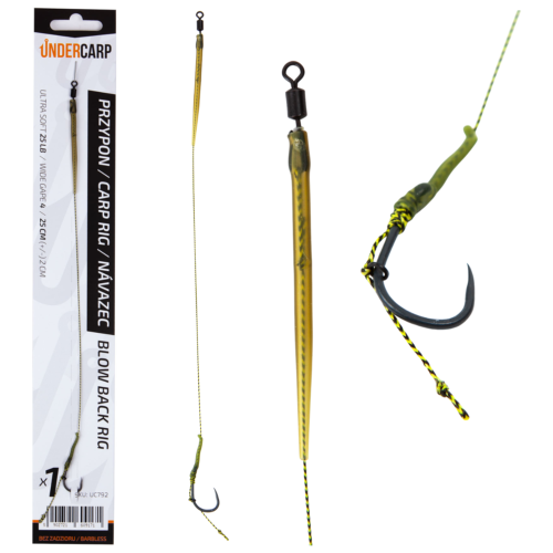 UnderCarp Przypon Karpiowy Blow Back Rig Barbless 4