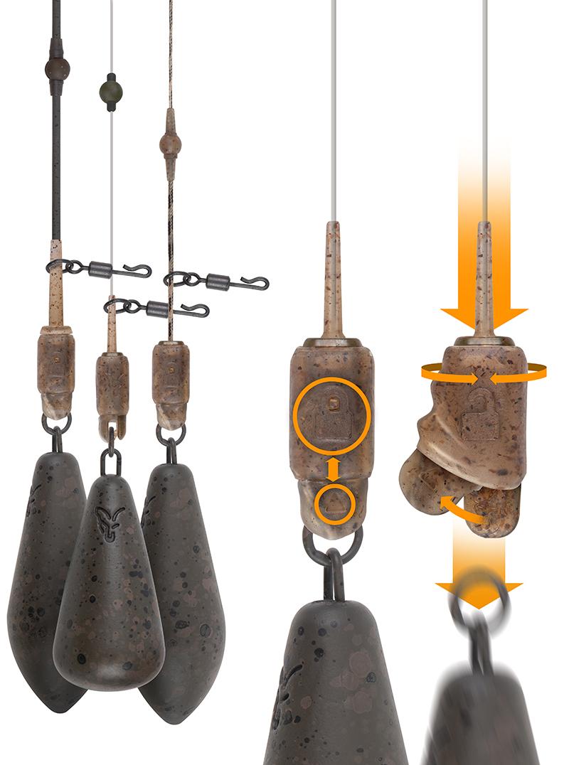 Fox Edges Camo Heli-Clip 3szt.