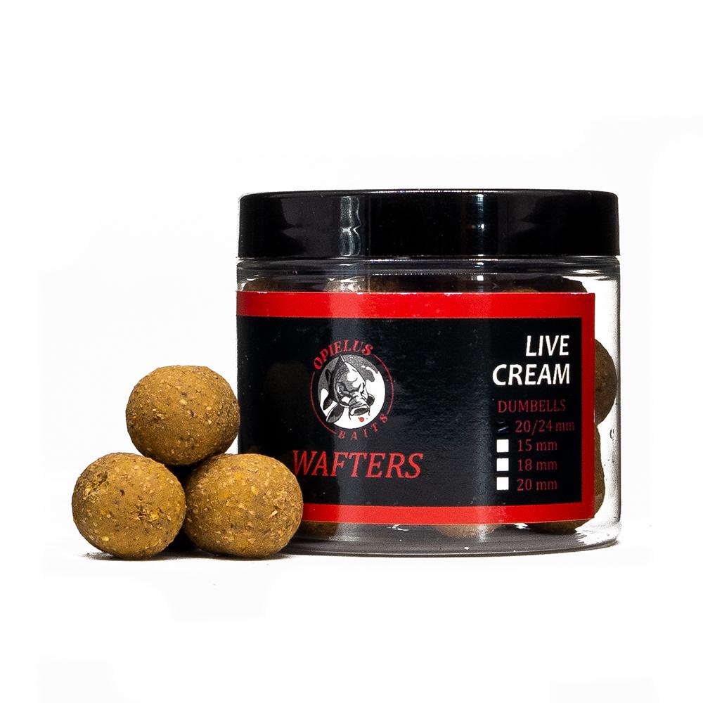 Opielus Baits Live Cream Wafters Dumbels 20/24mm
