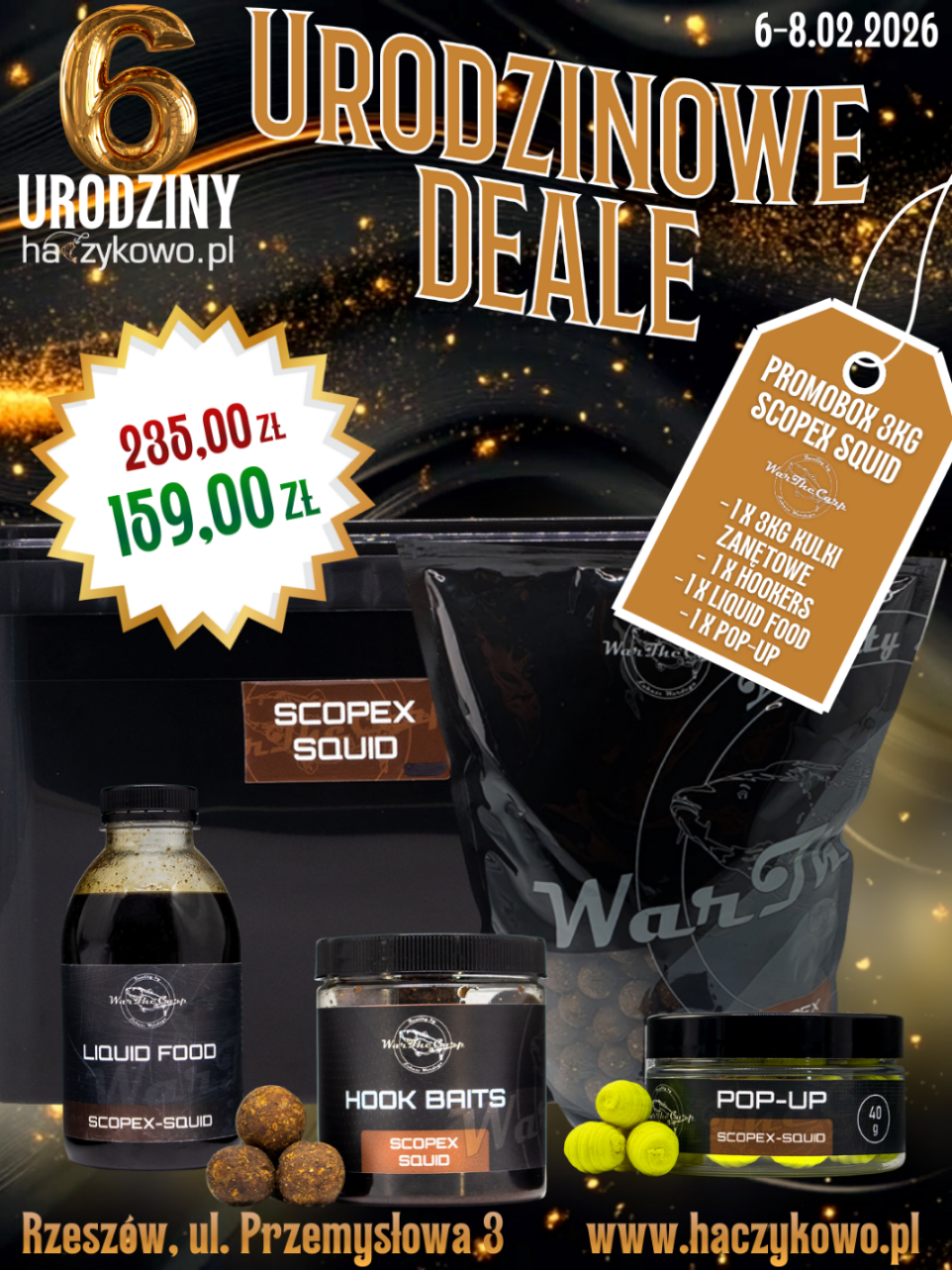 WarTheCarp PromoBox 3kg Scopex Squid