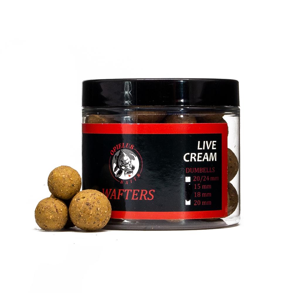 Opielus Baits Live Cream Wafters 15-18mm
