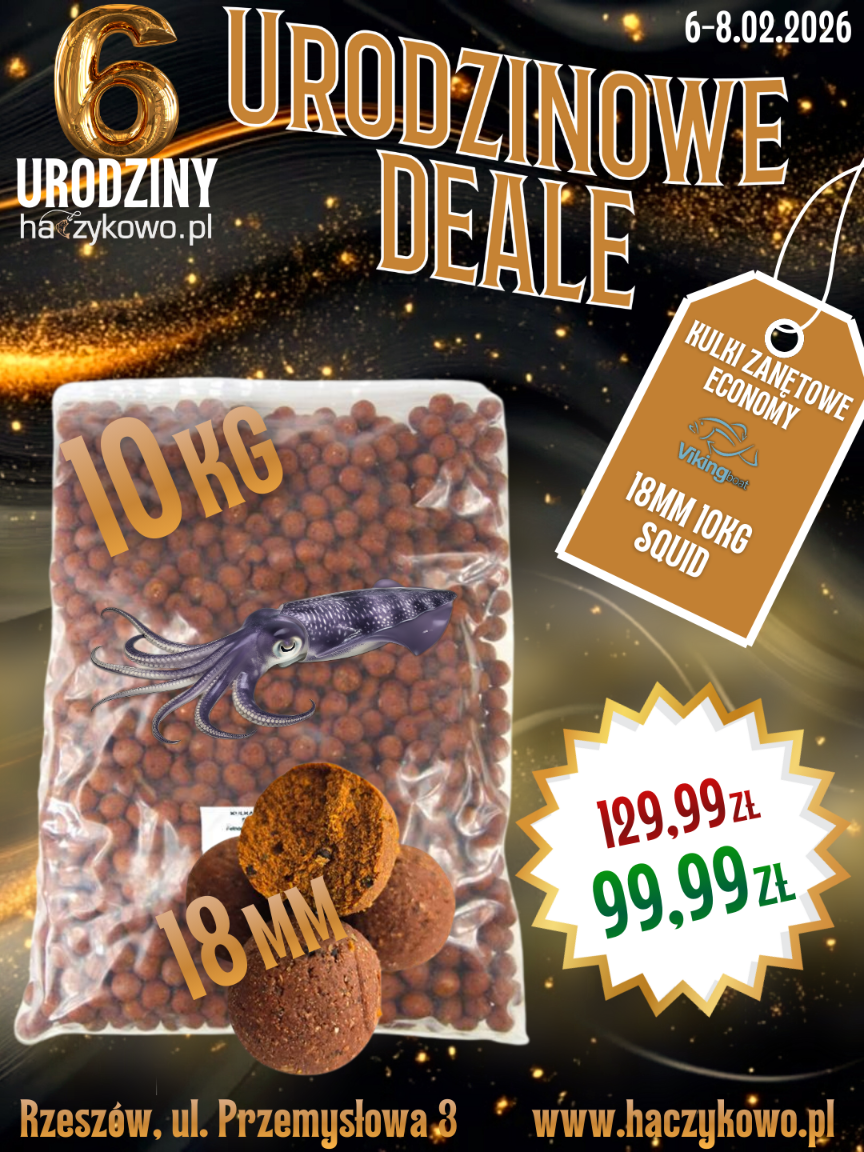 Kulki Zanętowe Economy 18mm 10kg Squid