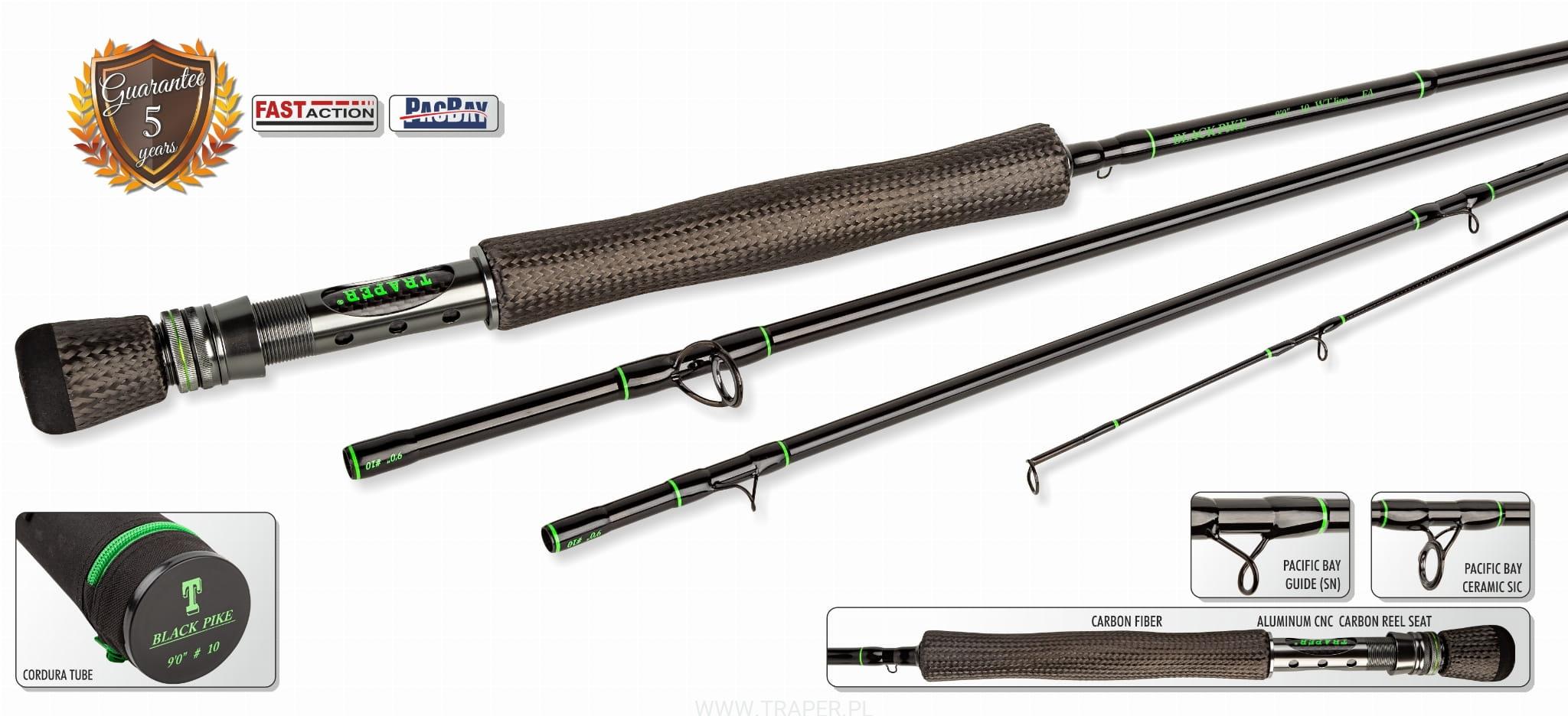 Traper Black Pike 9"0 10 wędzisko muchowe