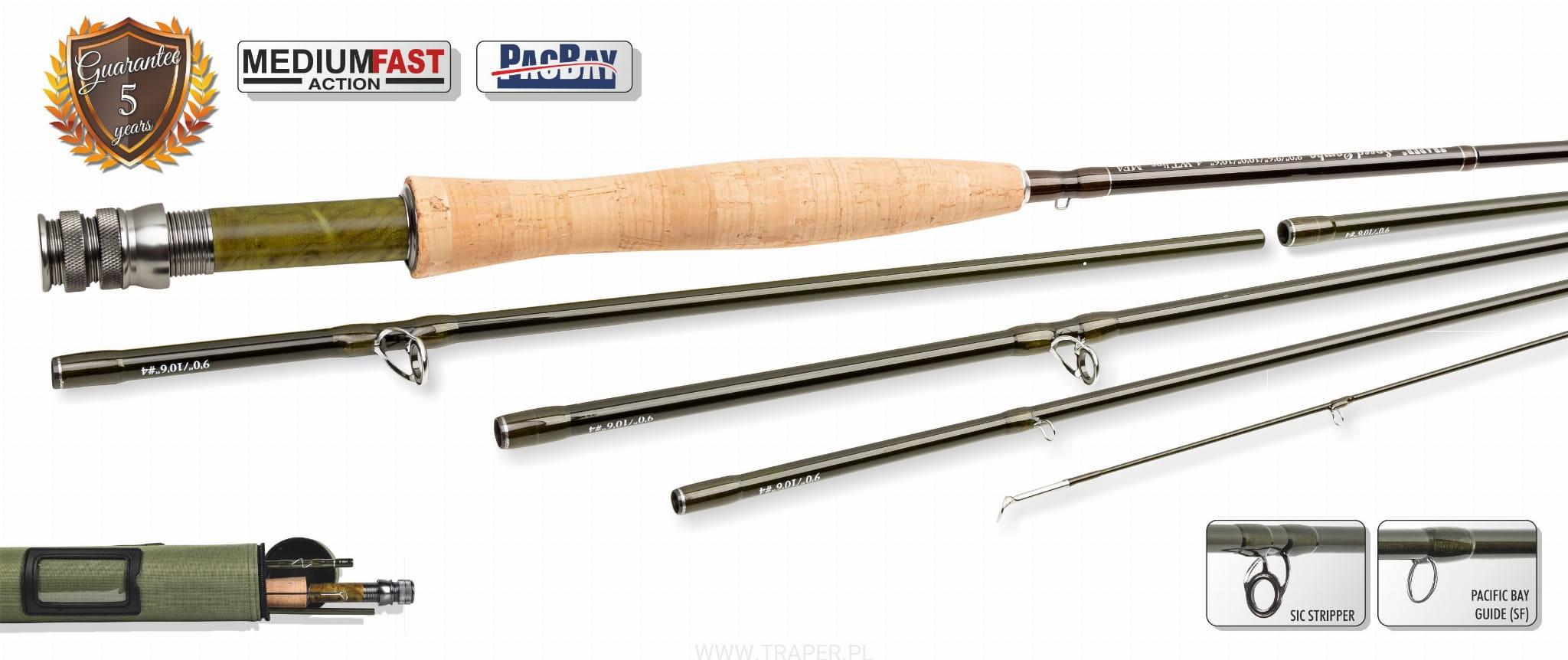 Traper Speed Combo 9" - 10'6" 4 wędka muchowa