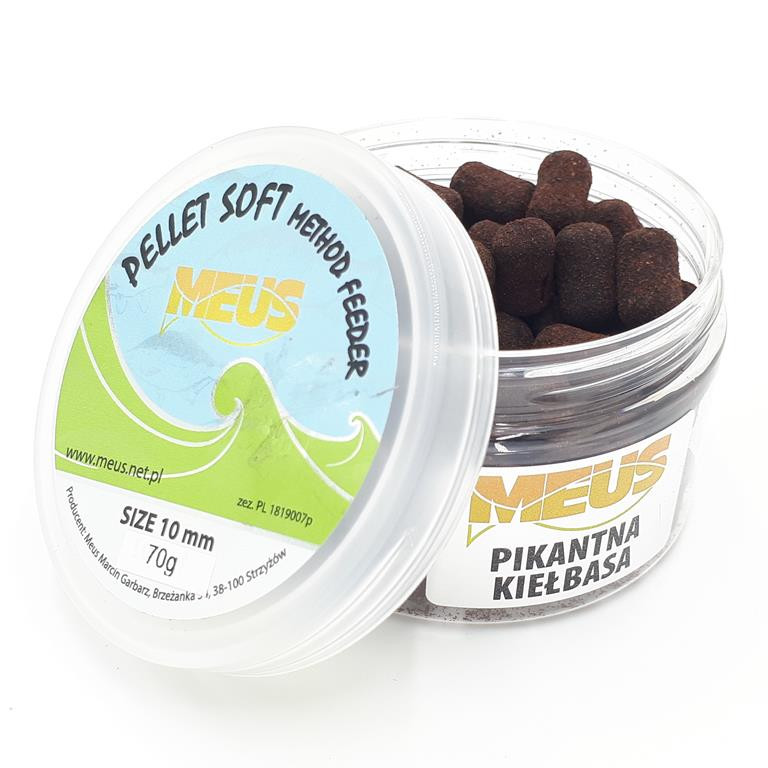 Meus 10mm Pikantna Kiełbasa Pellet Soft Method Feeder
