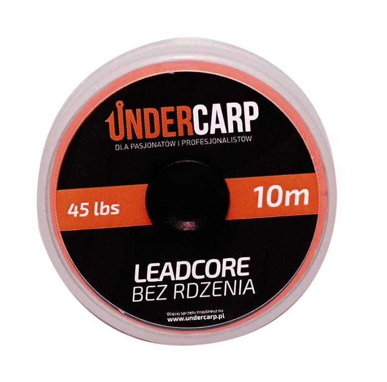 UnderCarp Leadcore bez rdzenia 45lbs / 10m Brązowy